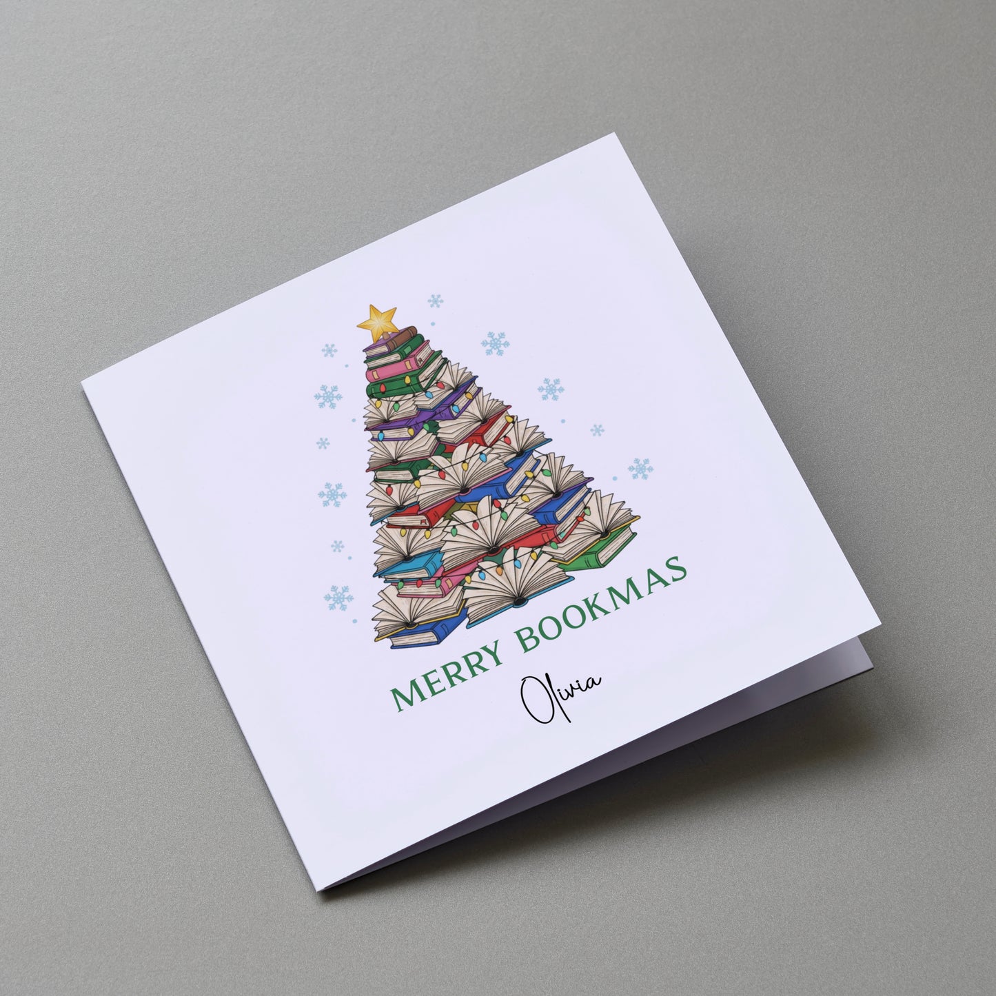 Book-mas - Personalised Christmas Greeting Card
