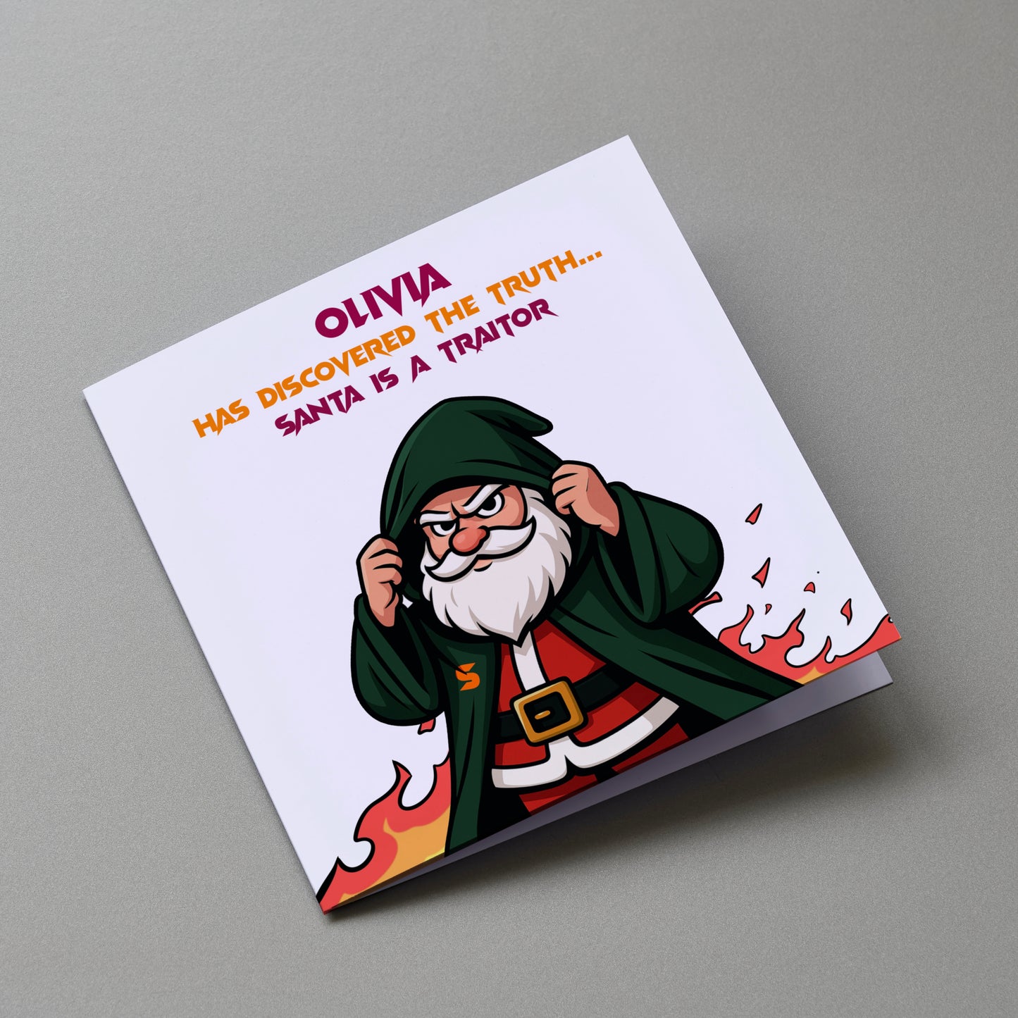 Traitors - Santa is a Traitor Christmas Greetings Card