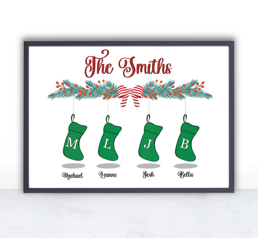 Christmas Stocking Print