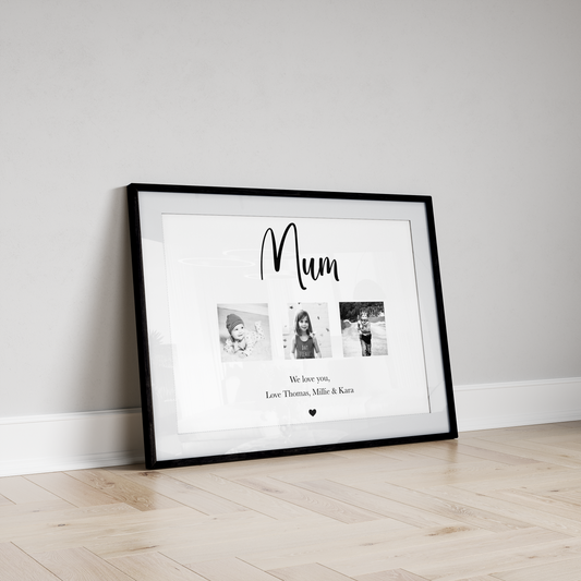 Mother’s Three Photo Print