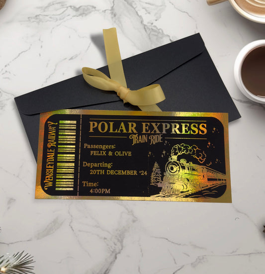 Polar Express Foiled Gift Ticket