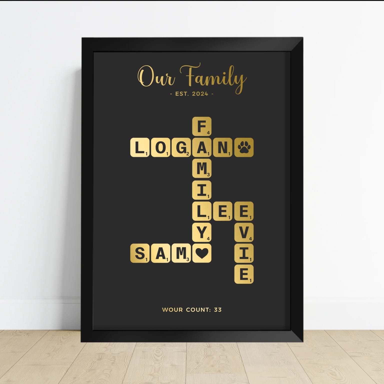 Personalised Foil Prints: Foiled Wall Art Made in Hessle