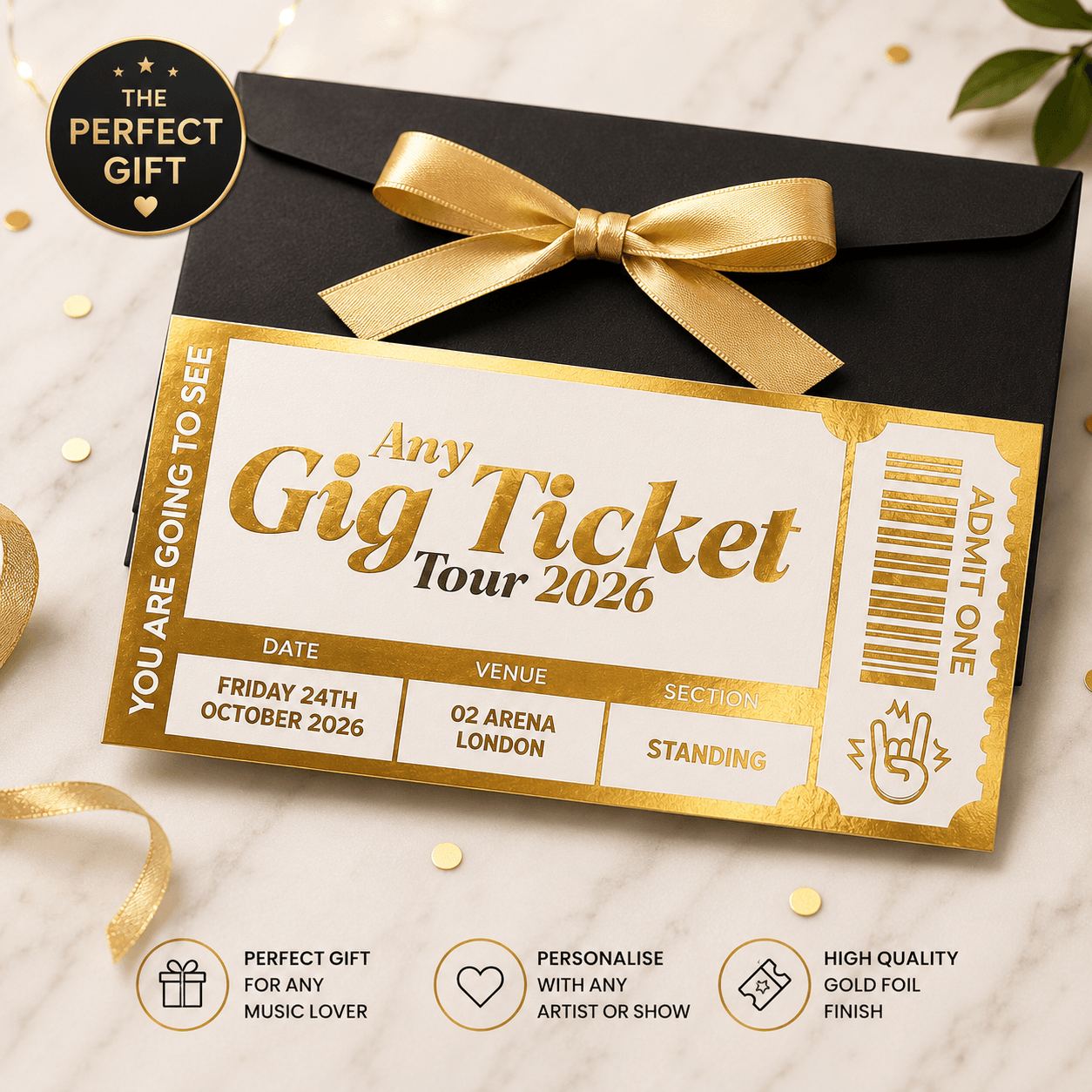 Personalised Concert and Theatre Ticket Keepsakes: A Gift for Music and Show Lovers