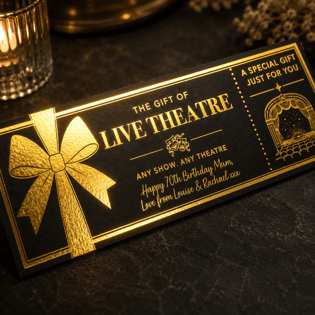 Personalised Theatre Gift Ticket