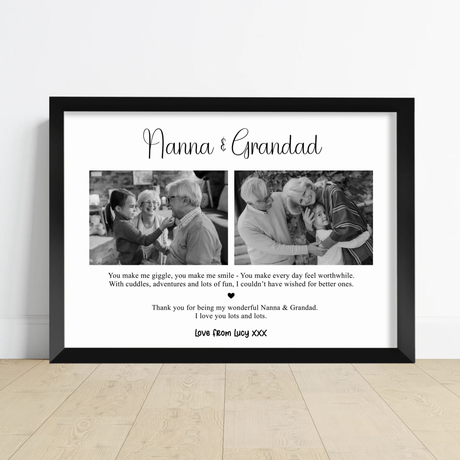 Personalised Christmas Gifts for Grandparents: Five Prints for Nanna and Grandad