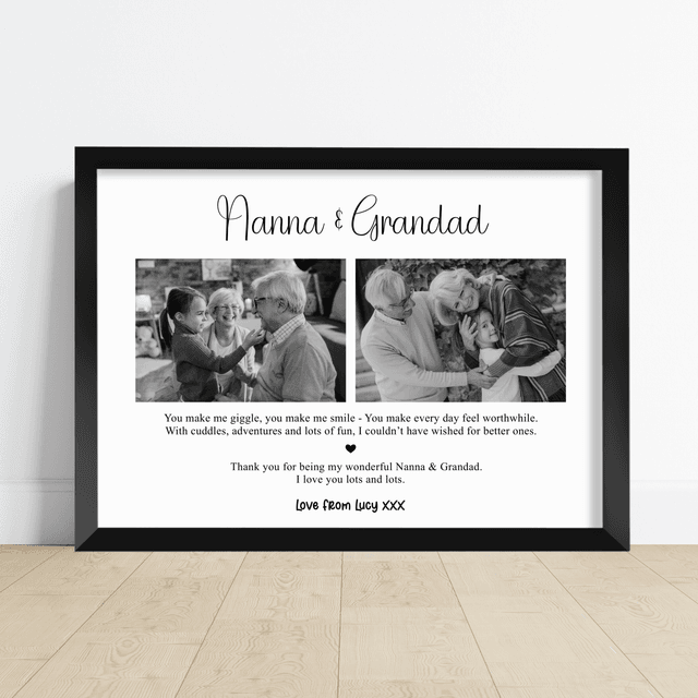 Personalised Grandparents’ Day Photo Print – Nanna & Grandad Gift