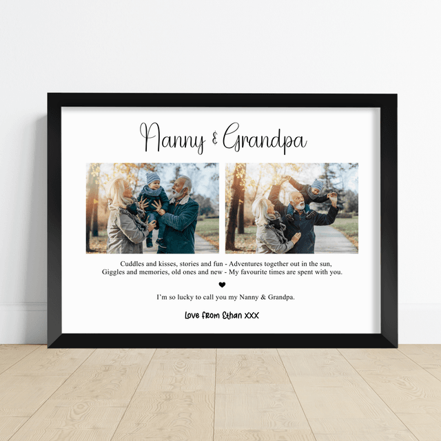 Personalised Grandparents’ Day Photo Print – Nanna & Grandad Gift
