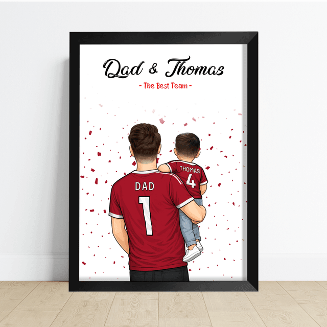 Sport/Football Gift for Dad - Dad and One Child