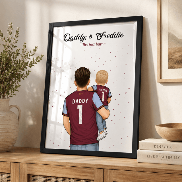 Sport/Football Gift for Dad - Dad and One Child