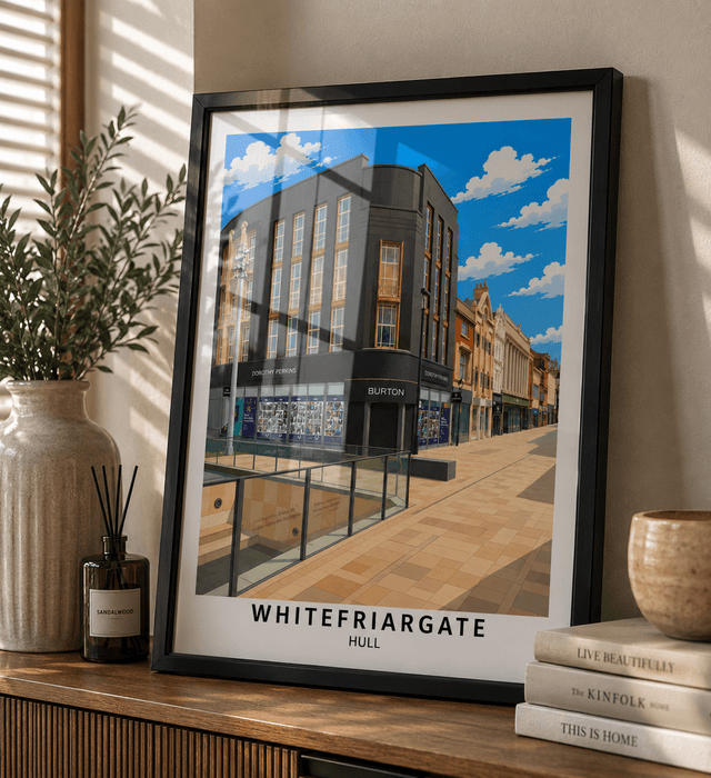 Whitefriargate Hull Print – Old Burton Building, East Yorkshire
