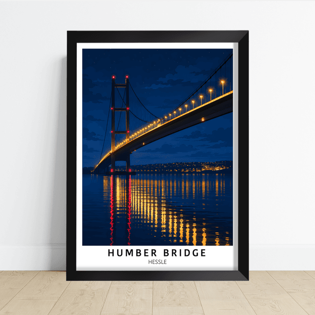 Humber Bridge at Night Print – Hessle, East Yorkshire