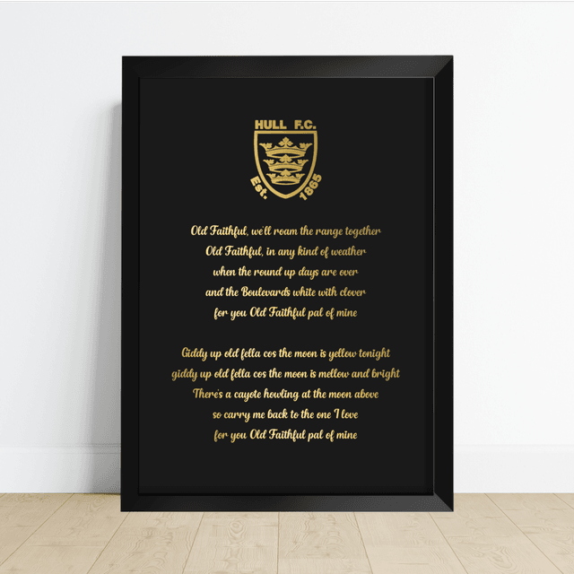 Hull FC Old Faithful Foil Print