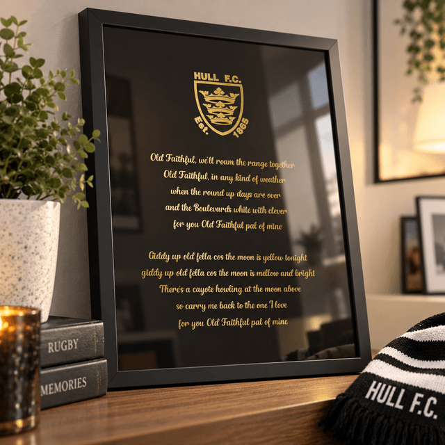 Hull FC Old Faithful Foil Print