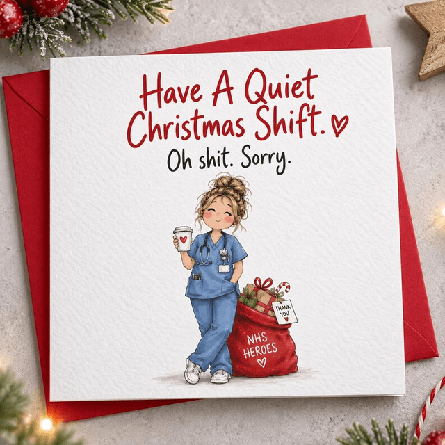 Nurse Christmas Card