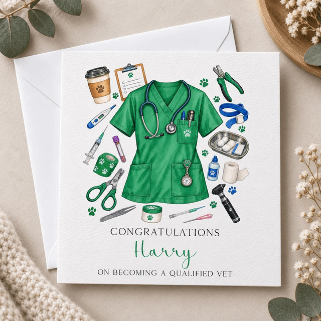 Personalised Vet Qualification Card