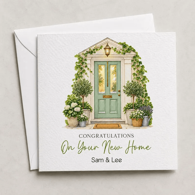 Personalised New Home Card - Front Door