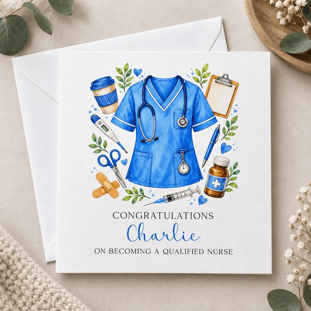 Personalised Nurse Qualification Card
