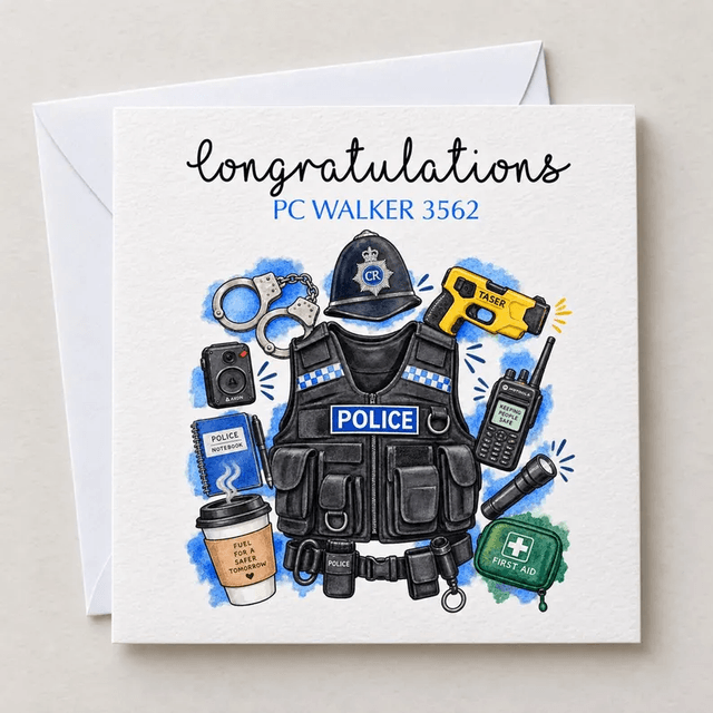 Personalised Police Officer Qualification Card