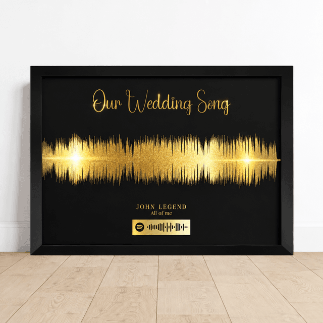 Music Soundwave Foil Print