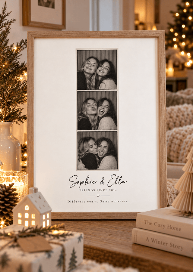 Personalised Best Friend Photo Booth Print | Custom Friendship Photo Gift