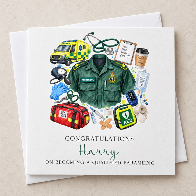Personalised Paramedic Qualification Card