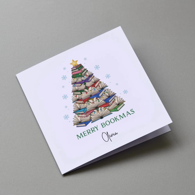 Book-mas - Personalised Christmas Greeting Card