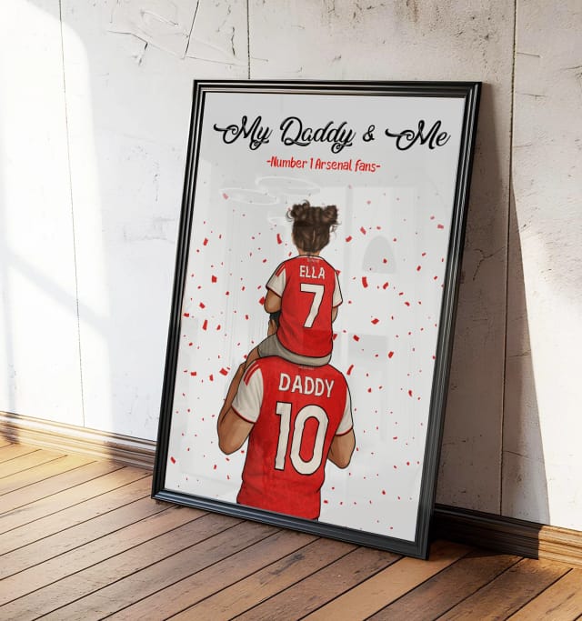 Age 5-8 Personalised My Daddy & Me Print