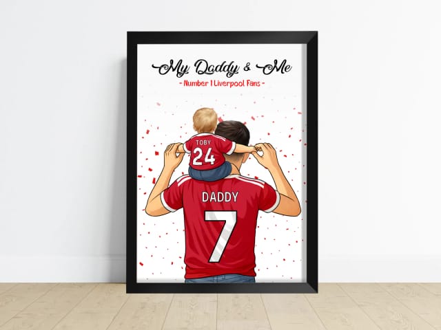 Age 0-6 months Personalised Daddy & Me Print