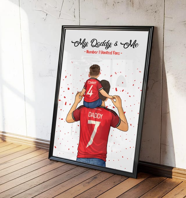 Age 3-4 Personalised Daddy & Me Print