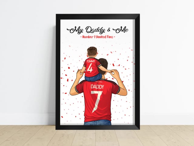Age 3-4 Personalised Daddy & Me Print