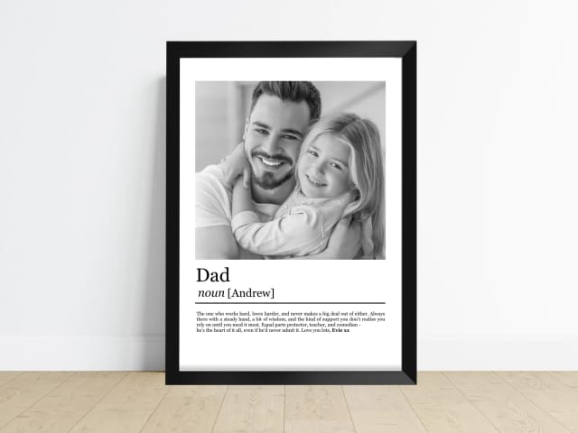 Personalised Dad Definition Print
