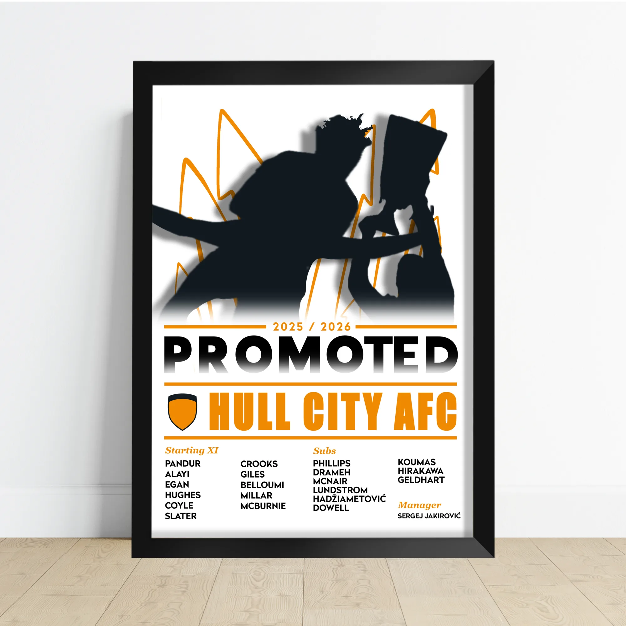 Hull City Gift Ideas: Personalised Prints for Tigers Fans