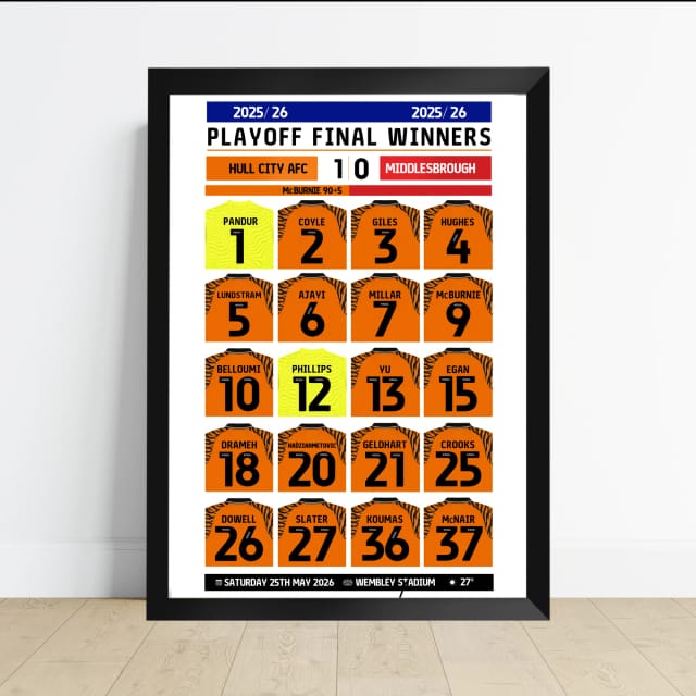 Hull City Team Print – Playoff Final Edition