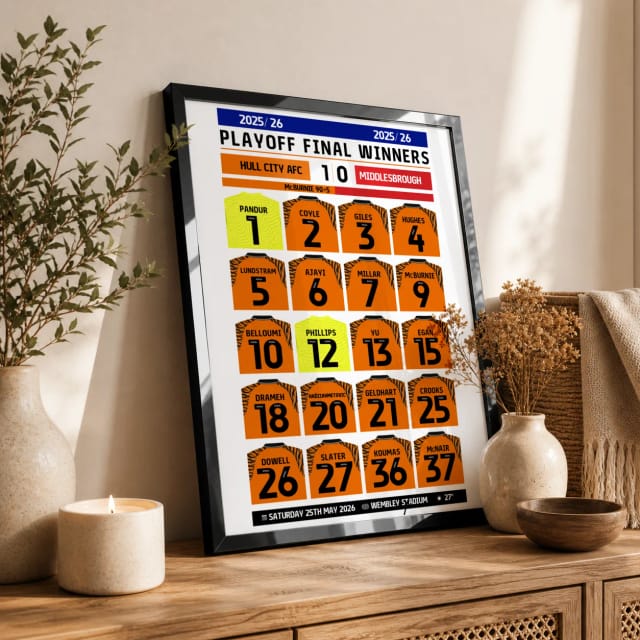 Hull City Team Print – Playoff Final Edition