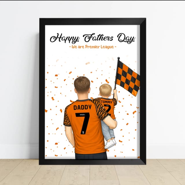 Personalised Daddy & Me Print Hull City Wembley Special