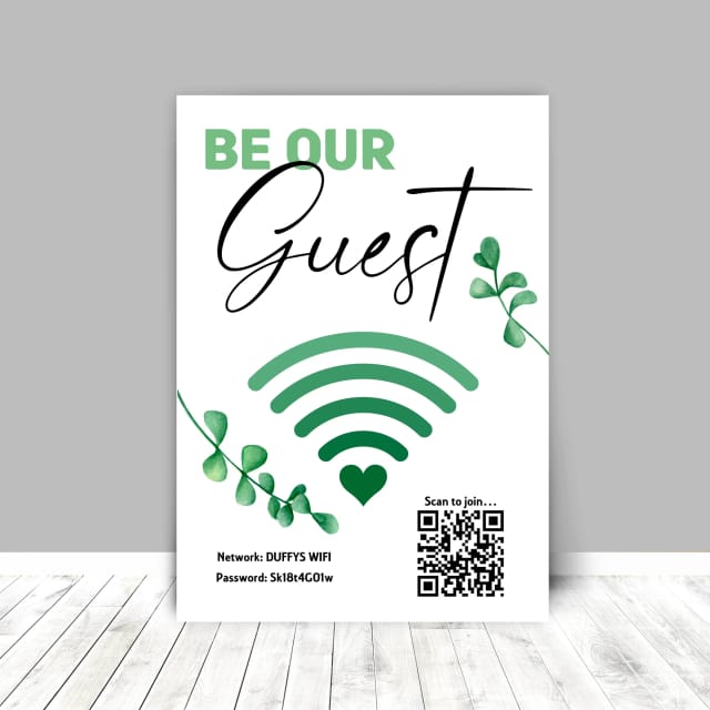 Personalised WiFi Print - Eucalyptus Leaves