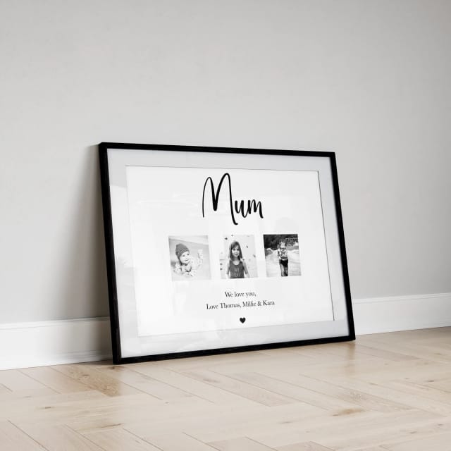 Mother’s Three Photo Print