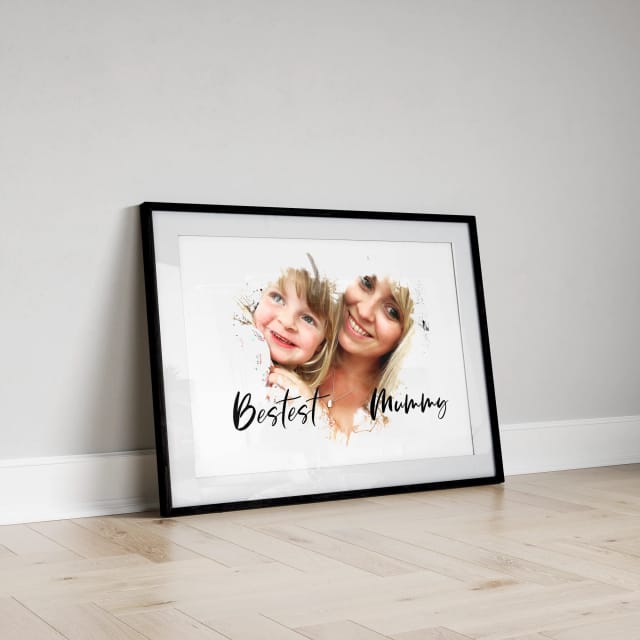 Mum Heart Photo Print