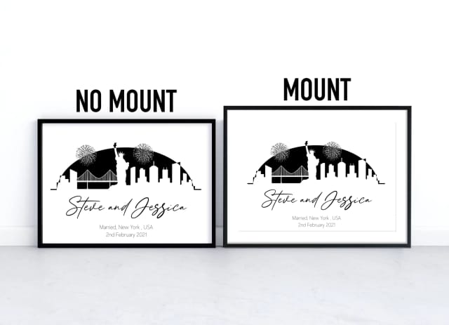 Wedding and Engagement Gift - Skyline Print