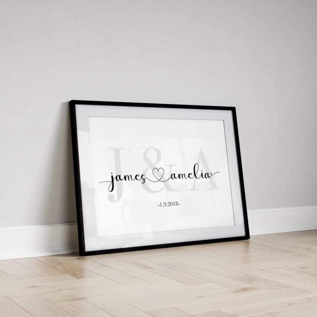 Personalised Name & Initial Print