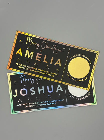 Christmas Scratch Reveal Ticket