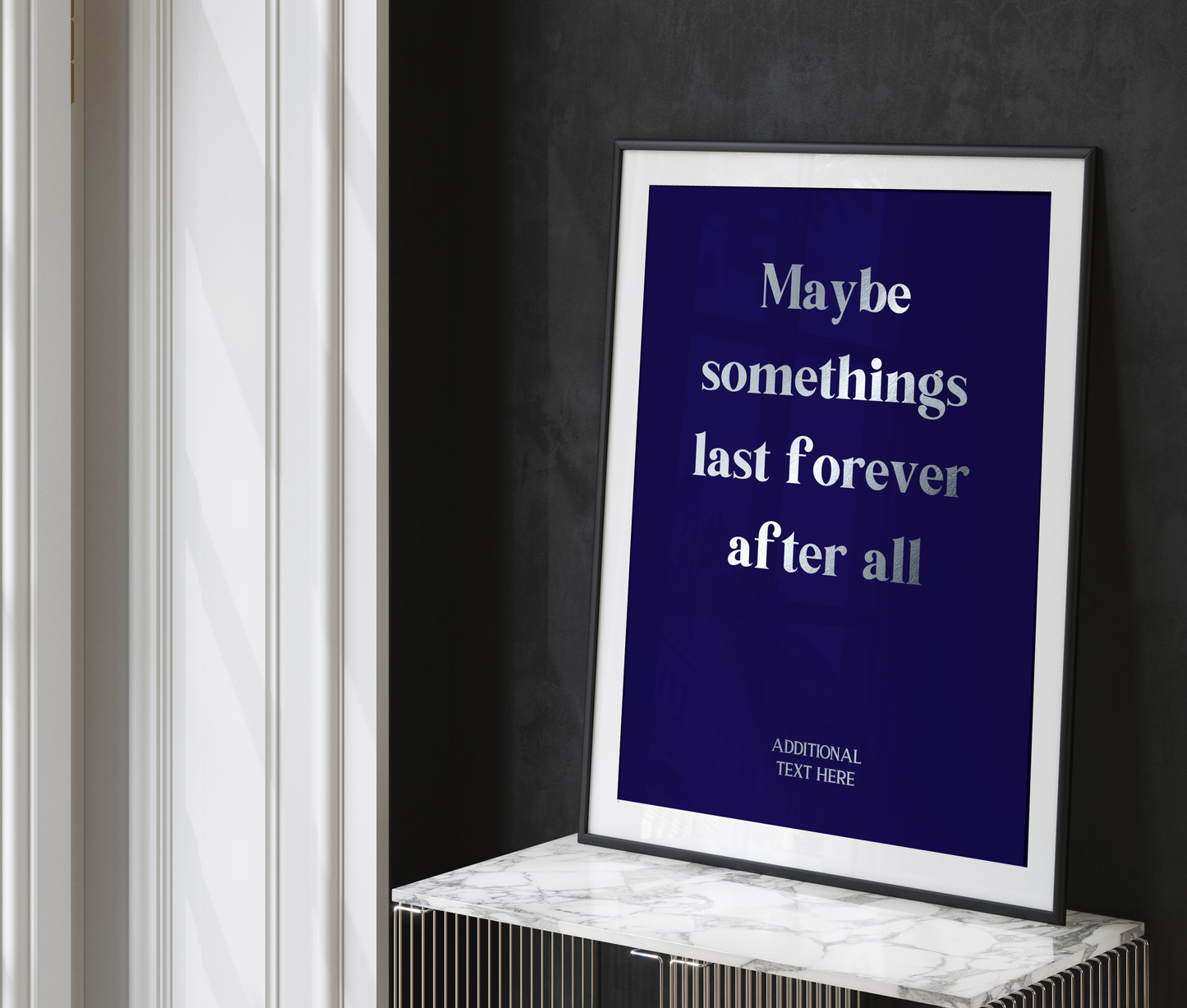 Personalised Foiled Song Lyric Print – Custom Quote Art