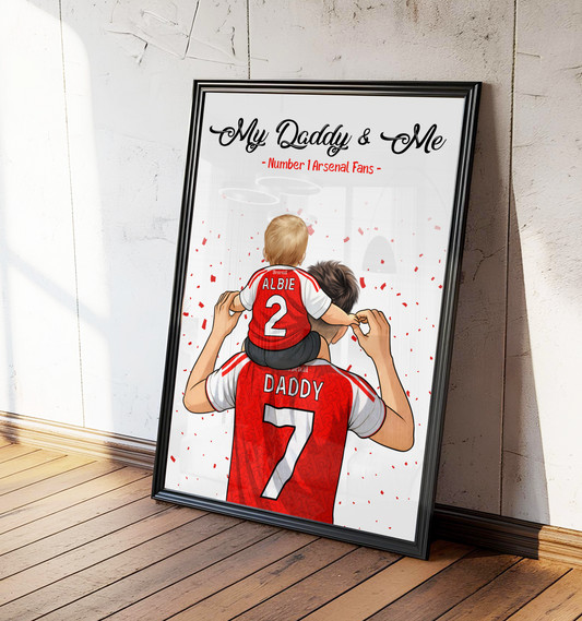 Age 1-2 Personalised Daddy & Me Print