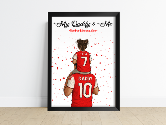 Age 5-8 Personalised My Daddy & Me Print