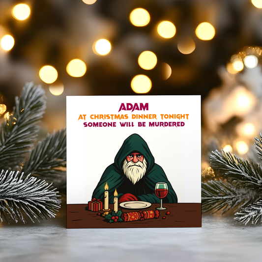 Traitors - Dinner Murder Christmas Greetings Card