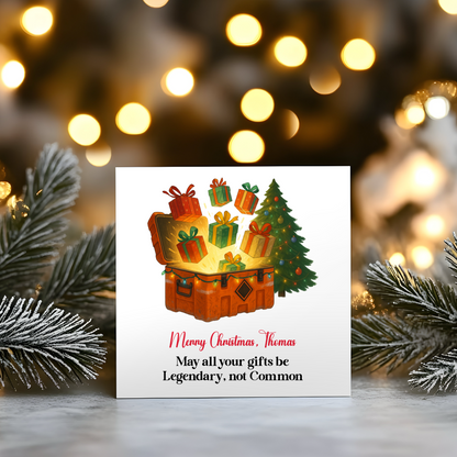 Call of Duty/Battlefield - Personalised Christmas Greeting Card