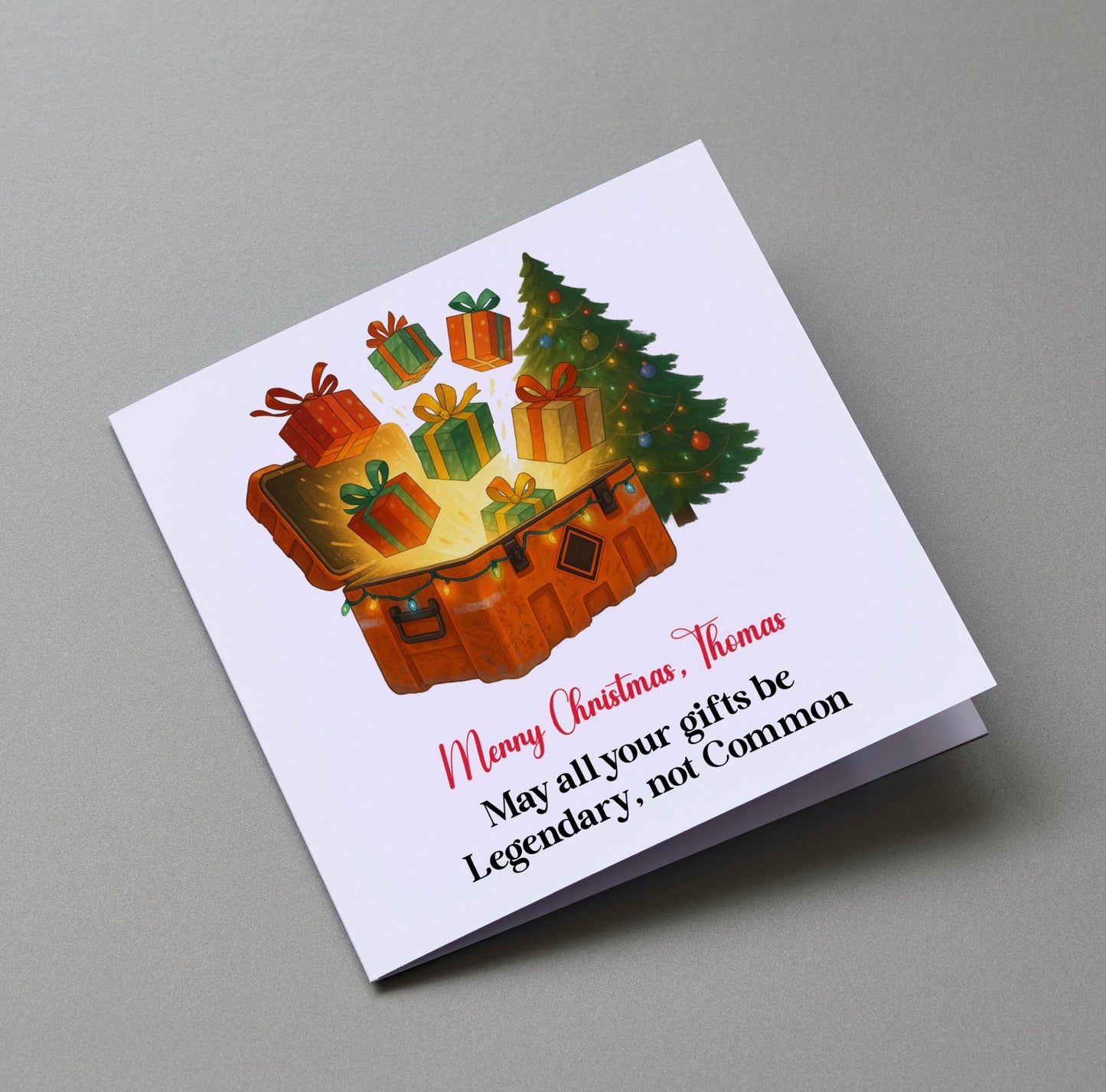 Call of Duty/Battlefield - Personalised Christmas Greeting Card