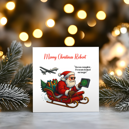 Call of Duty/Battlefield UAV - Personalised Christmas Greeting Card