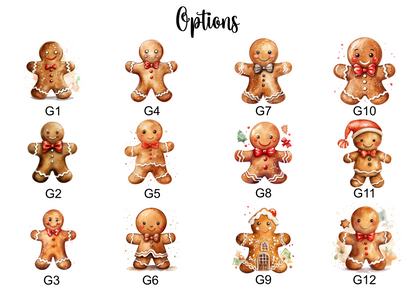 Gingerbread options to personalise your print.