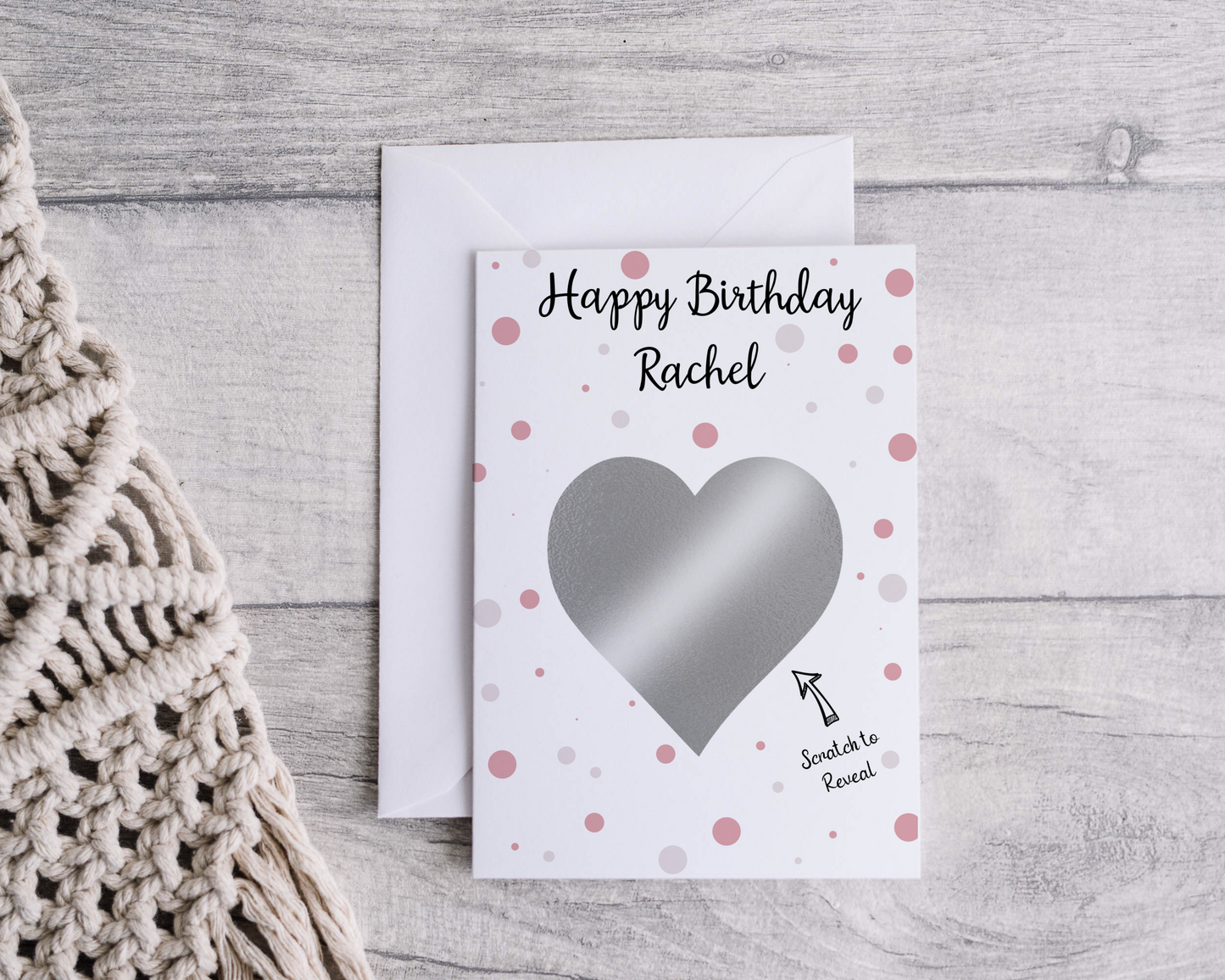 Personalised Birthday Scratch Card with a vibrant design, ready to reveal a delightful surprise.